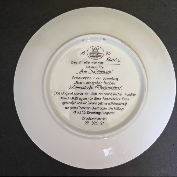 Romantische Dorfansichten Collectables Plates Set of 3 Germany - Picture 9 of 13